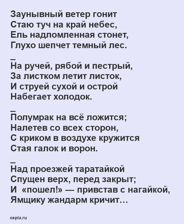 Легко учащиеся стихи Николая Некрасова 3 класс - Перед дождем