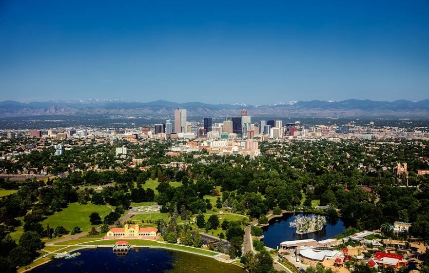 Смотреть красивое фото города Денвер штат Колорадо США
