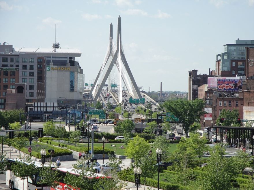 Смотреть красивое фото города Бостон штат Массачусетс США