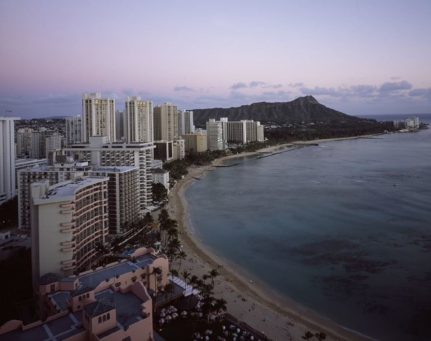 Смотреть красивое фото города Гонолулу Гавайи США