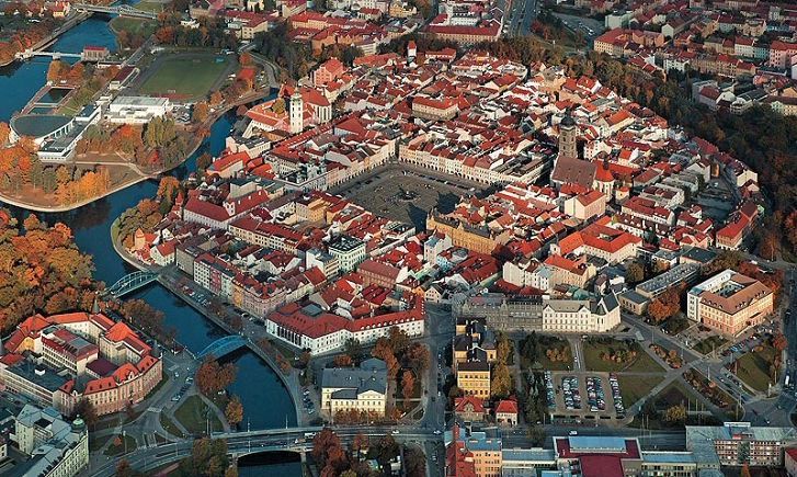 Панорама города Ческе-Будеевице 2023