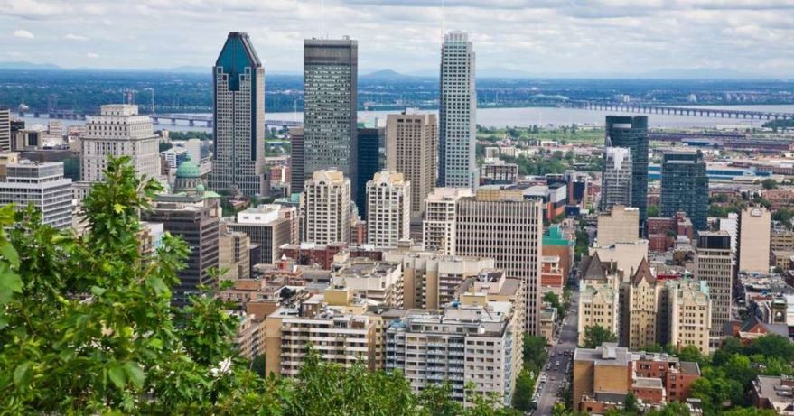 Панорама города Монреаль