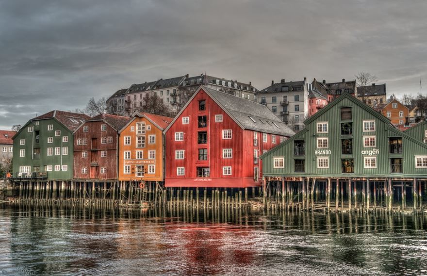 Фото города Тронхейм Норвегия