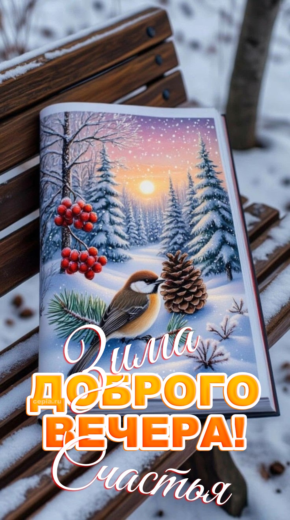 🎉 Желаю тебе насладиться каждым мгновением зимнего вечера, ощущая тепло внутри и любовь вокруг