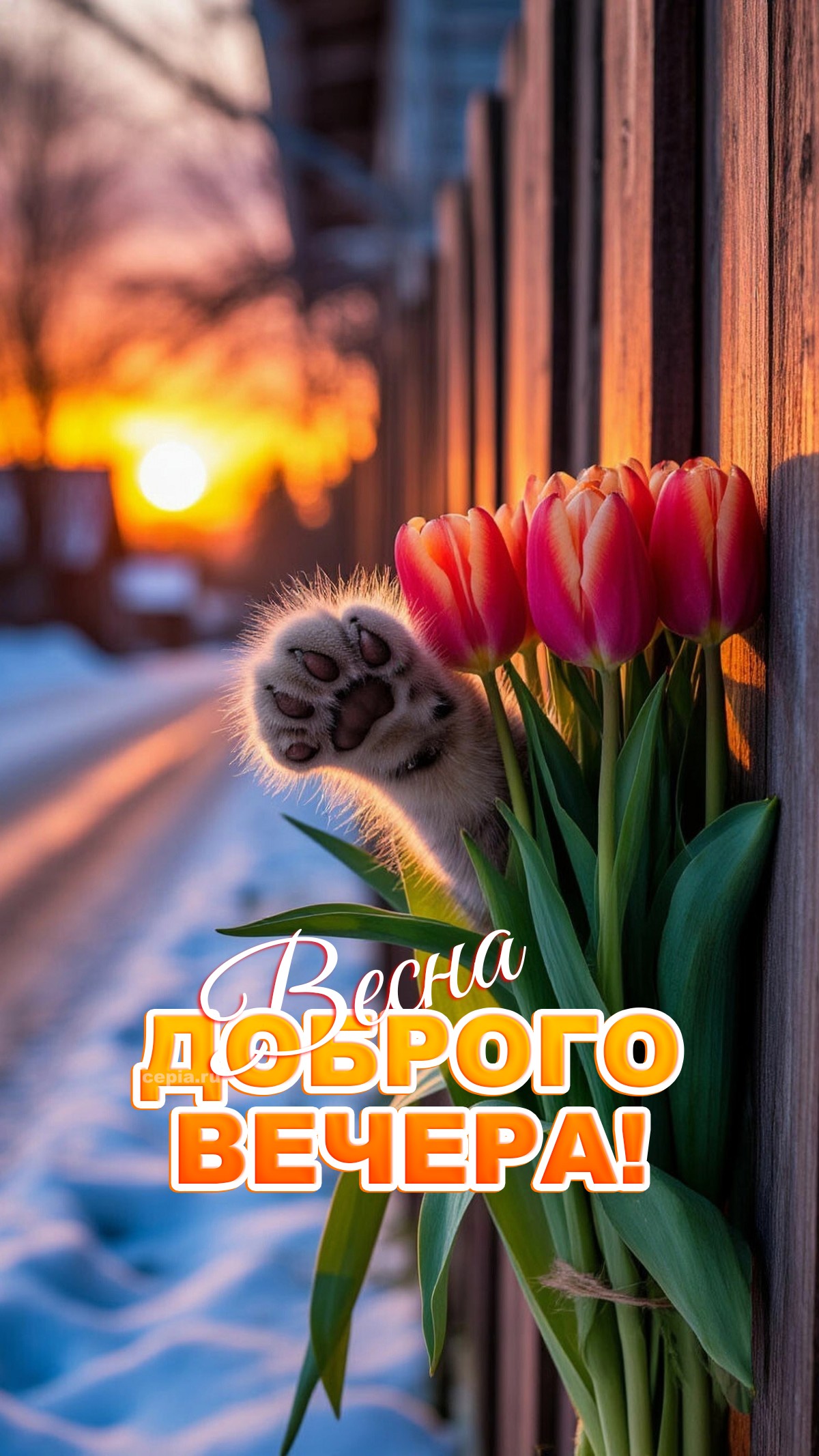 🤩 Желаю, чтобы в этот весенний вечер ты почувствовал всю красоту природы и гармонию, что рождается в каждом цветке и шорохе листьев