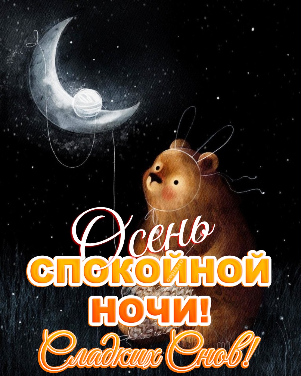 🎉 Доброй осенней ночи, пусть каждая звезда на небе станет светлым напоминанием о счастье и любви