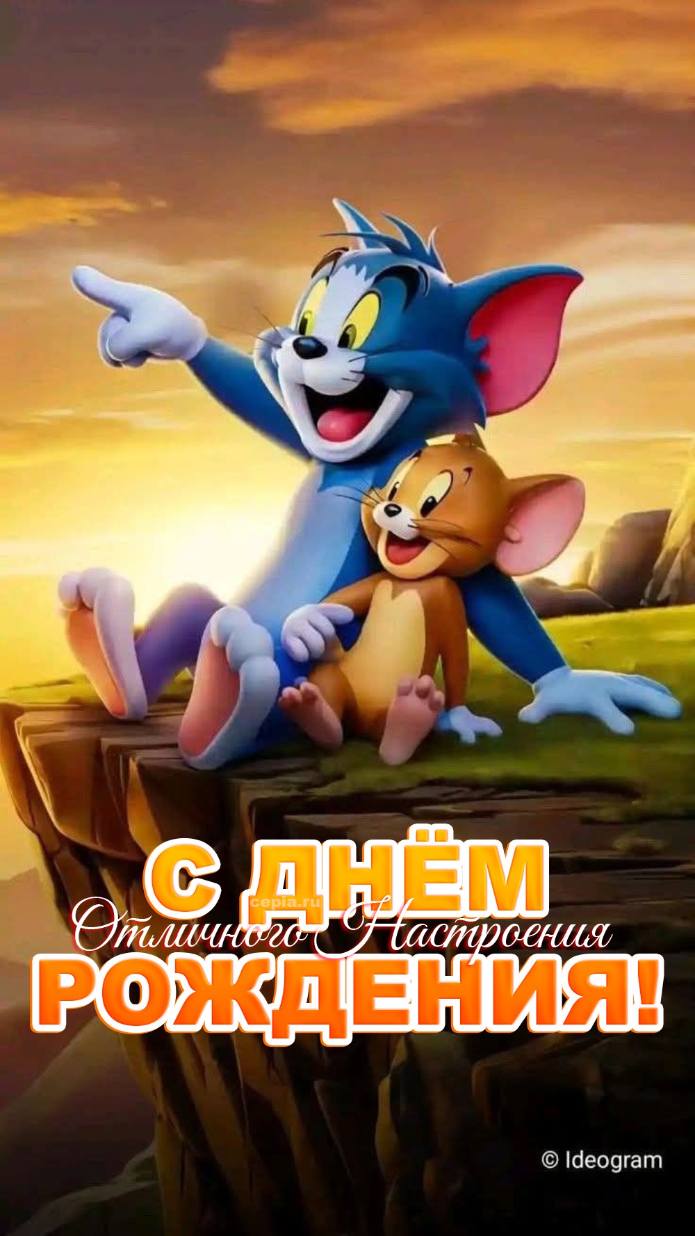 🎉 Желаю тебе счастья, как у кота, который занял весь диван