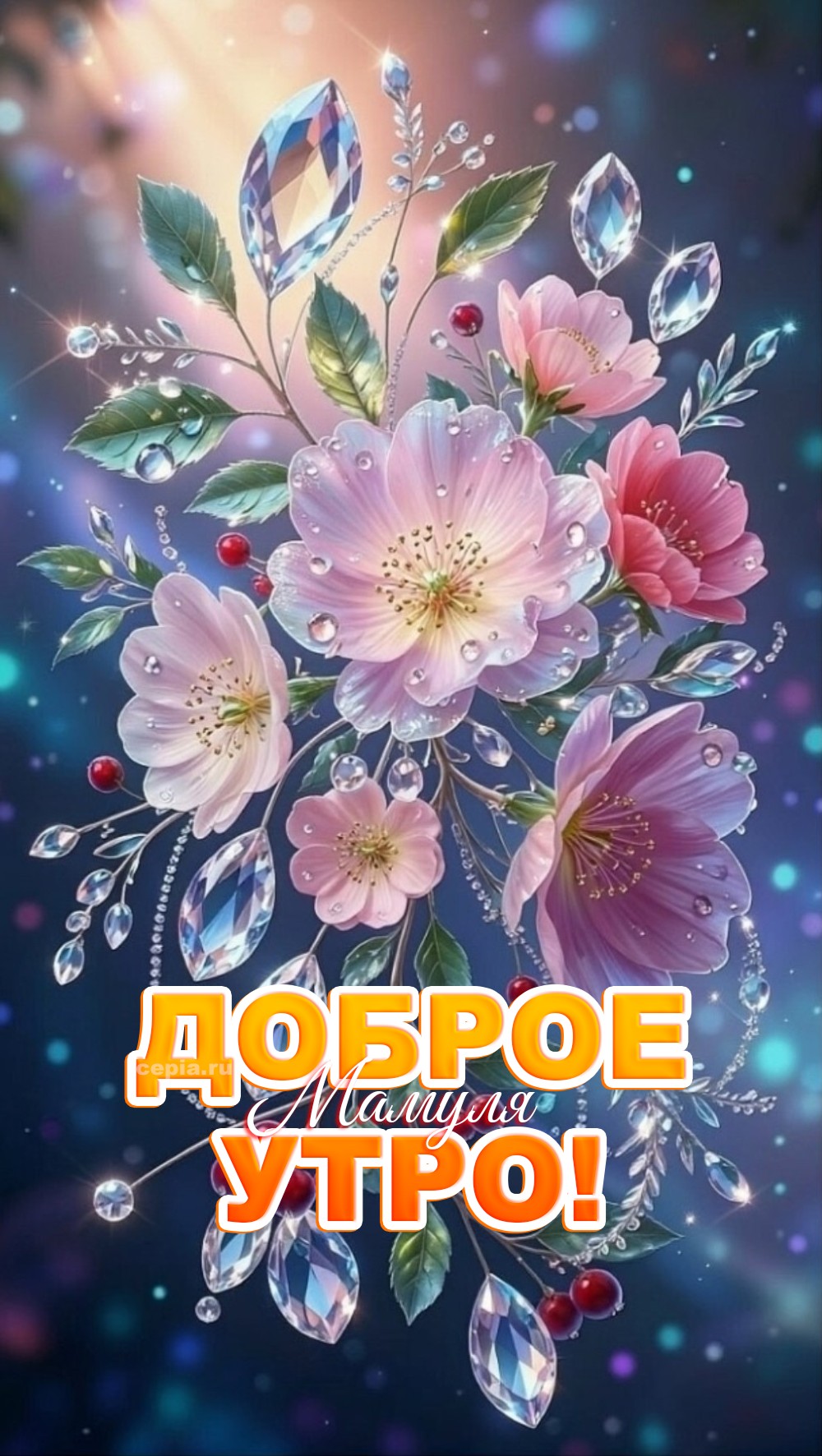 🎉 Доброе утро, мамуля! Я хочу пожелать тебе такого утра, где все звуки приятны: пение птиц, шелест страниц твоей любимой книги, даже звук дождя за окном — пусть всё звучит для тебя симфонией счастья