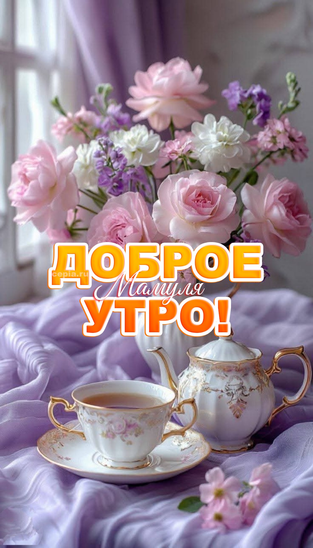 😍 Мамочка, с добрым утром! Желаю тебе, чтобы твоя доброта сегодня вернулась к тебе сторицей: в виде помощи от незнакомца, улыбки прохожего или просто удачного стечения обстоятельств