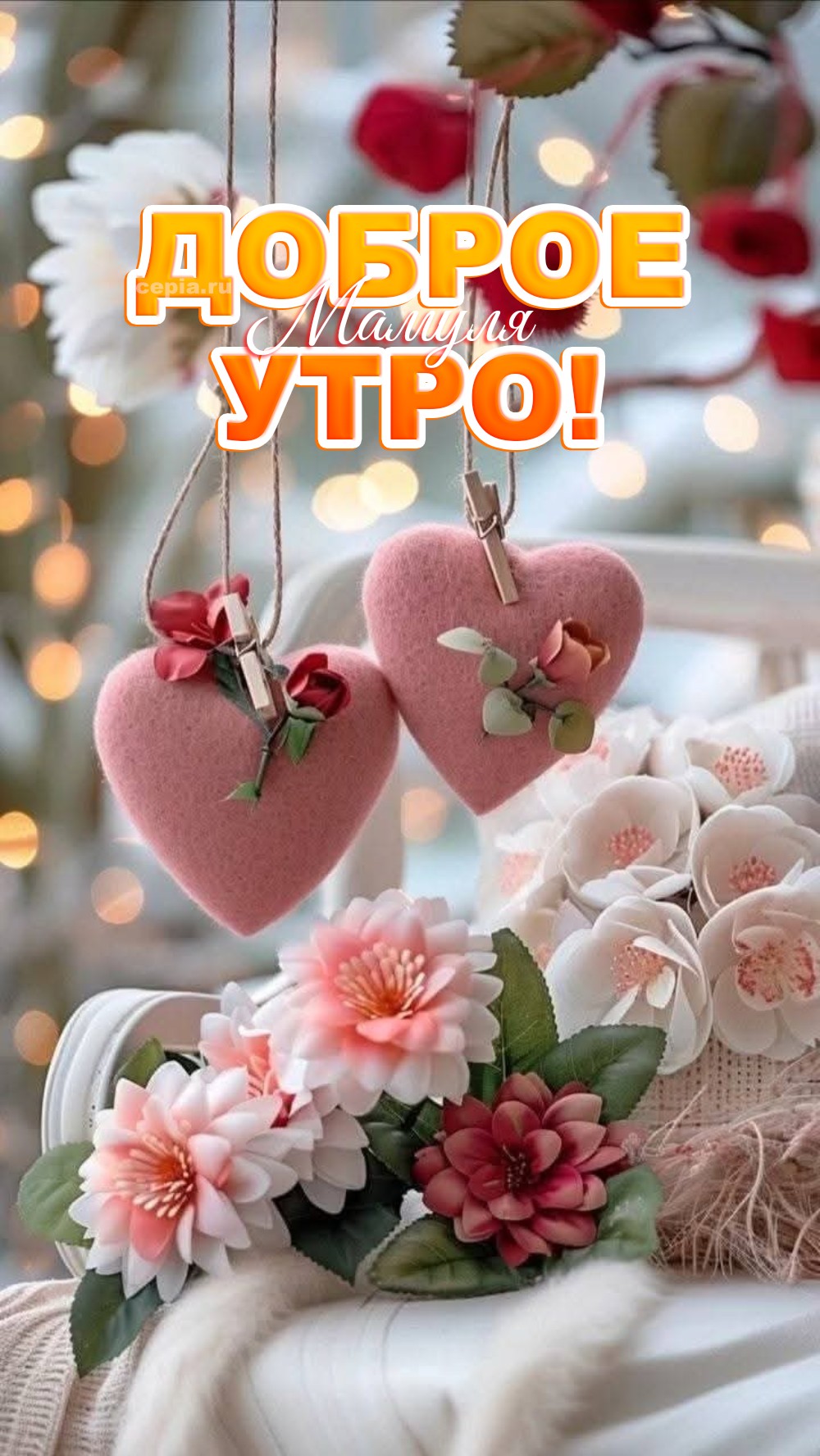 🤩 Моя любимая мамочка, доброе утро! Желаю тебе сегодня быть немного эгоисткой: не отдавать, а брать, не жалеть себя, а баловать, не решать чужие проблемы, а заниматься собой