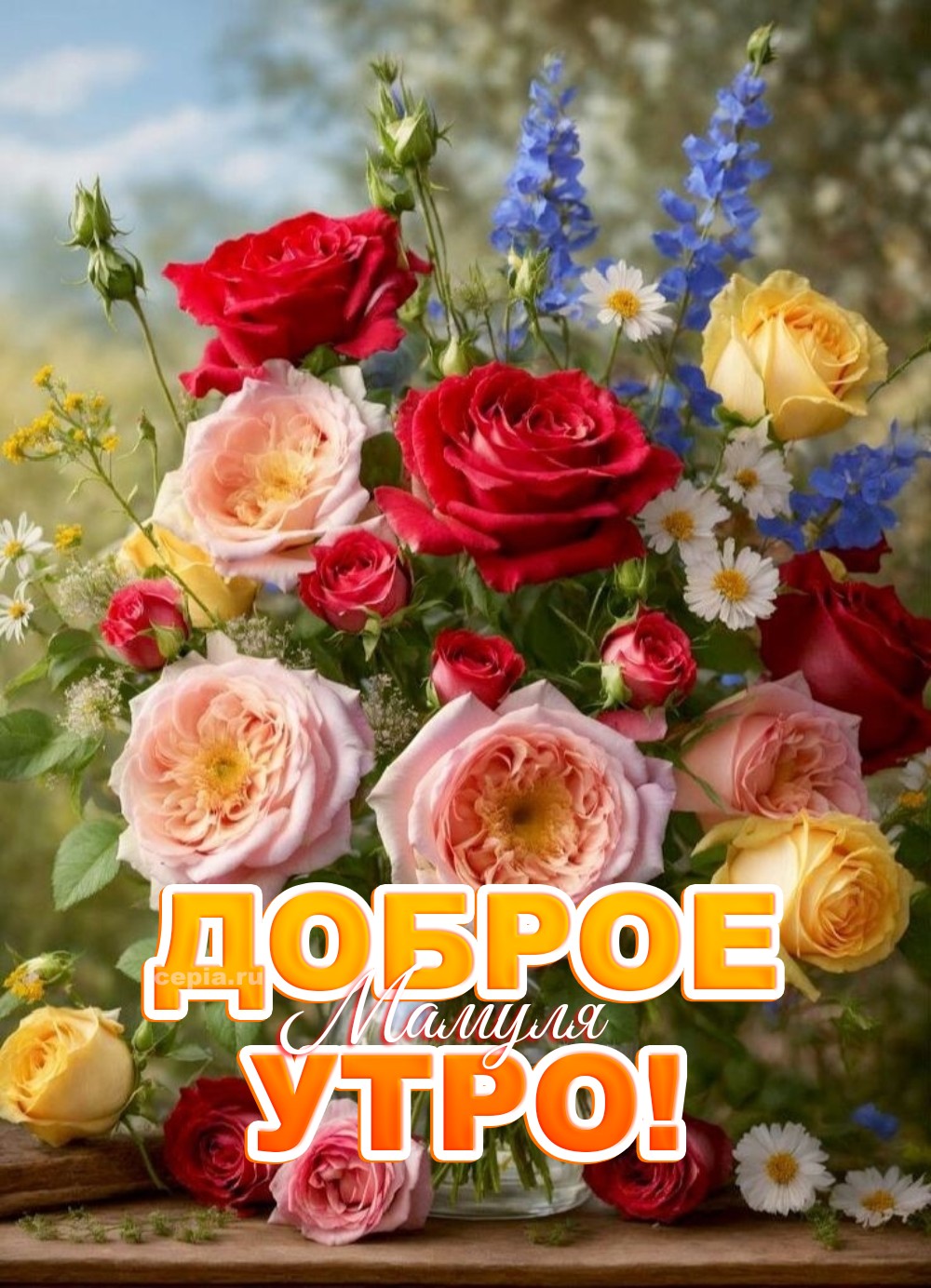 😊 Моя бесценная мамуля, доброе утро! Пусть твои глаза сегодня сияют, как две чистые звёзды, отражая в себе всё добро, которое ты посеяла в этом мире